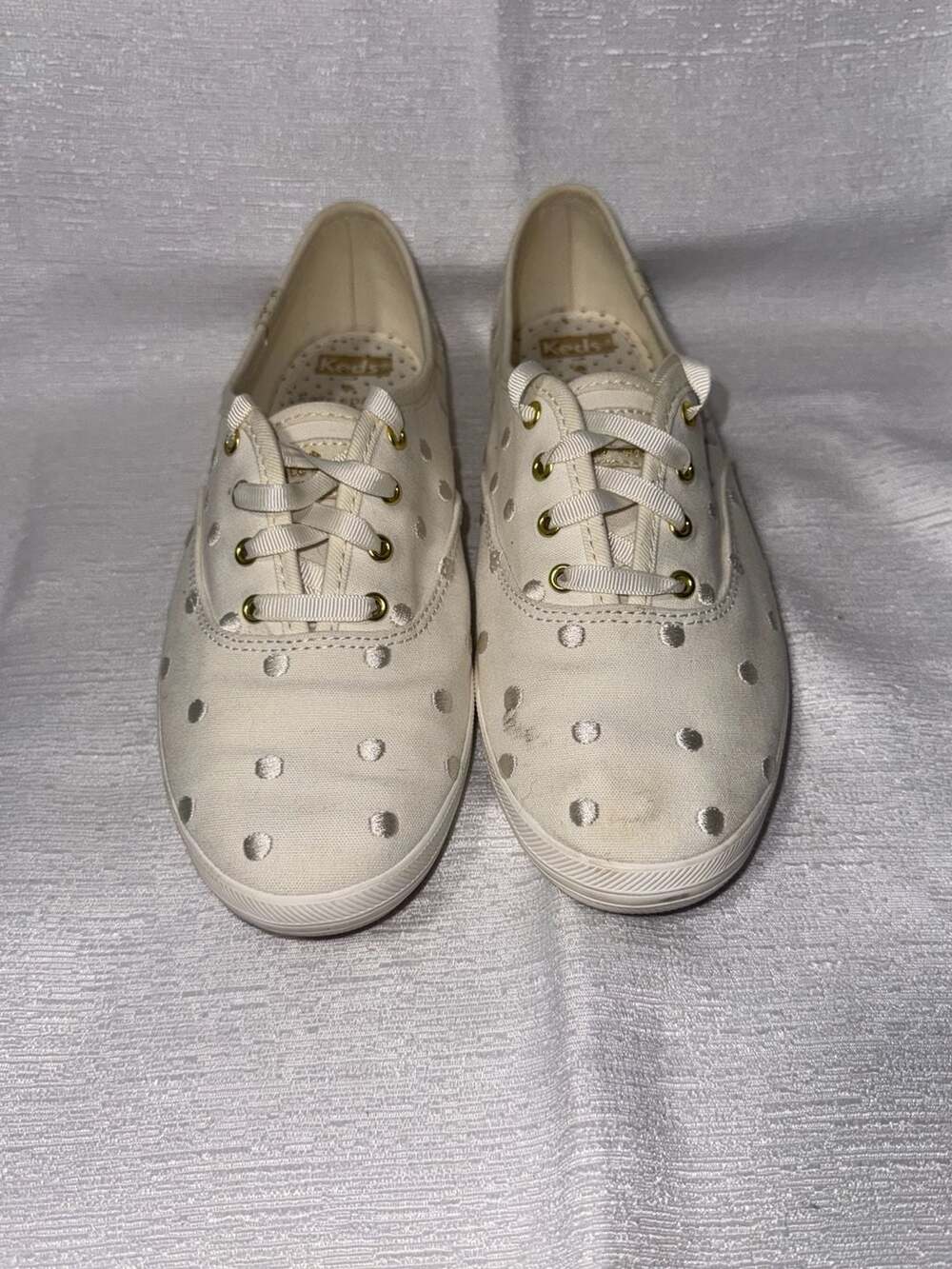 Keds x Kate Spade New York Champion Dancing Dot Canvas Sneakers, Size 7